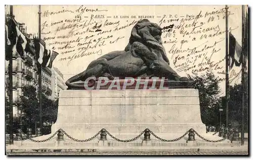 Cartes postales Paris Le Lion De Belfort