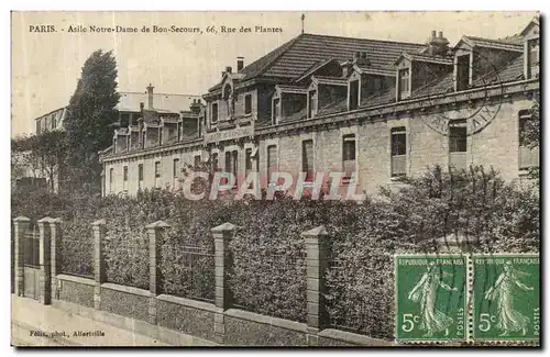 Cartes postales Paris Asile Notre Dame de Bon Secours 66 rue des plantes