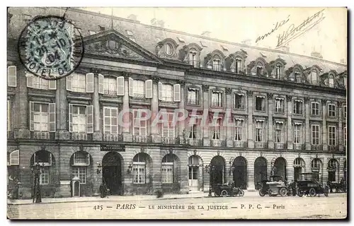 Cartes postales Paris Le Ministere De La Justice