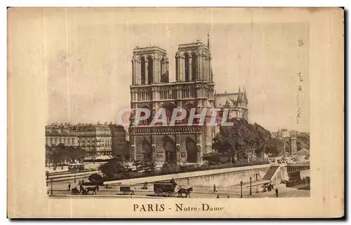 Cartes postales Paris Notre Dame Publicite Alcool