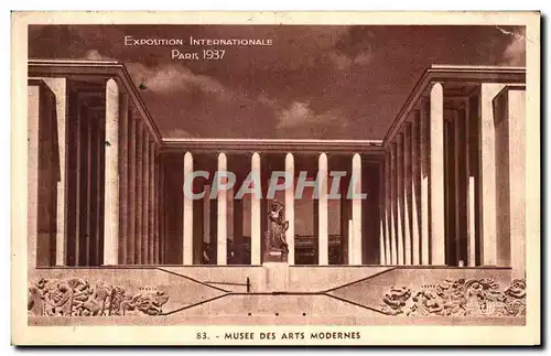 Cartes postales Paris Exposition Coloniale Internationale 1937 Musee des Arts modernes