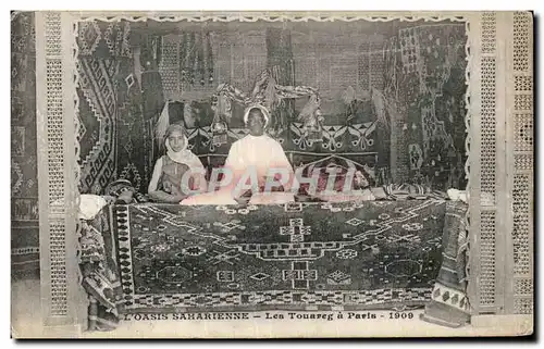 Cartes postales Paris L oasis Saharienne Les Touaregs a Paris 1900