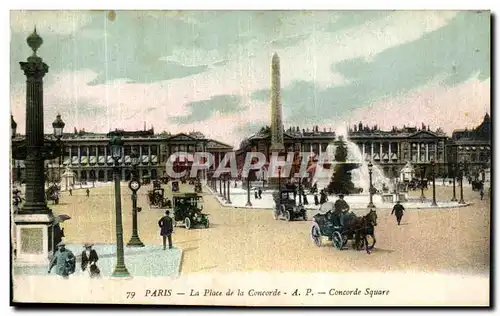 Cartes postales Paris La Place de la Concorde