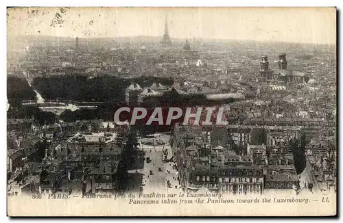 Ansichtskarte AK Paris Panorama pris du Pantheon sur le Luxembourg