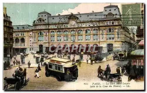 Cartes postales Paris La Gare Saint Lazare