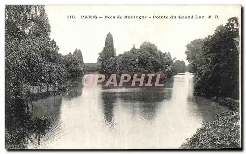 Cartes postales Paris Bois de Boulogne Pointe du Grand Lac