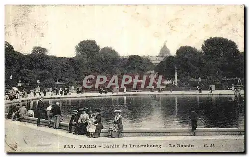 Ansichtskarte AK Paris Jardin du Luxembourg Le bassin