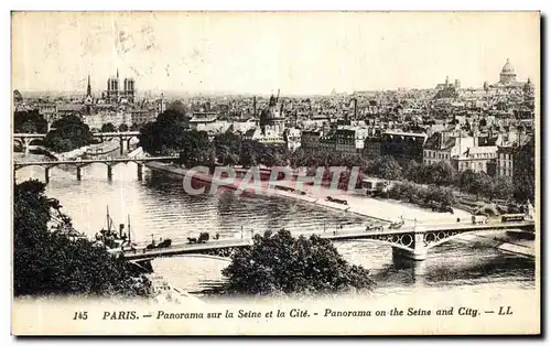 Ansichtskarte AK Paris Panorama sur La Seine et la Cite