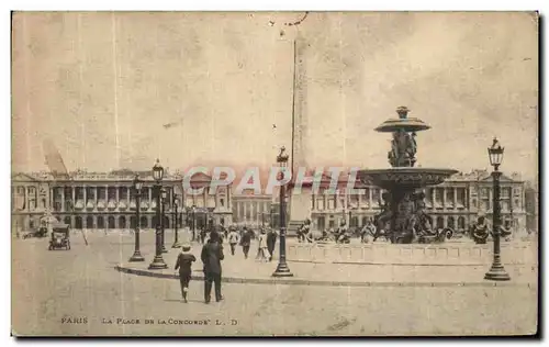 Cartes postales Paris Place de la Concorde