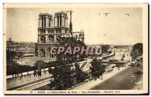 Cartes postales Paris Notre Dame De Paris Vue D Ensemble