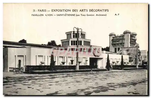 Ansichtskarte AK Paris Exposition Internationale Des Arts Decoratifs 1925 Pavillon Lyon Saint Etienne