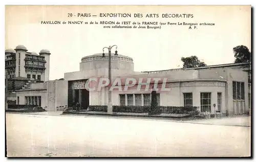 Cartes postales Paris Exposition Internationale Des Arts Decoratifs 1925 Pavillon de Nancy et de la Region de l