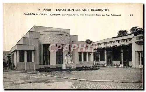 Cartes postales Paris Exposition Des Arts Decoratifs Pavillon du Collectionneur