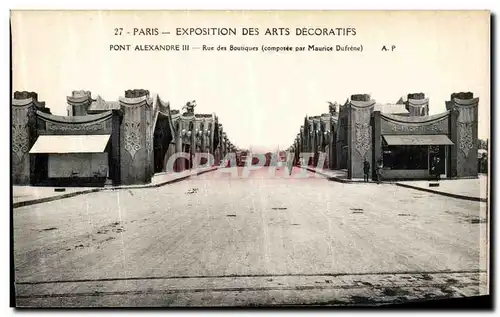 Cartes postales Paris Exposition Interrnationale Des Arts Decoratifs Pont Alexandre III