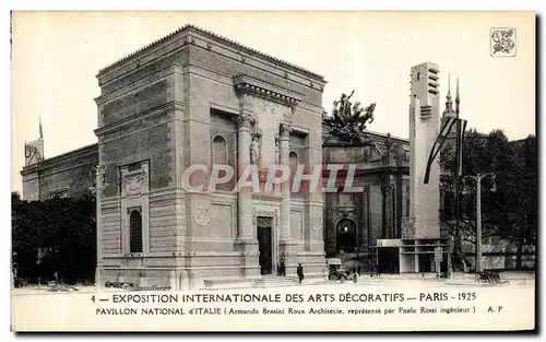 Ansichtskarte AK Paris Exposition Interrnationale Des Arts Decoratifs Pavillon national d Italie