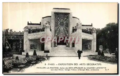 Ansichtskarte AK Paris Exposition Des Arts Decoratifs Pavillon La Maitrise Galeries Lafayette