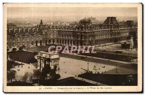 Ansichtskarte AK Paris Perspective Sur le Louvre