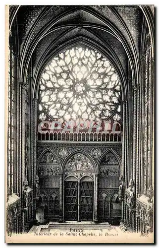 Ansichtskarte AK Paris Interieur de la Sainte Chapelle La Rosace