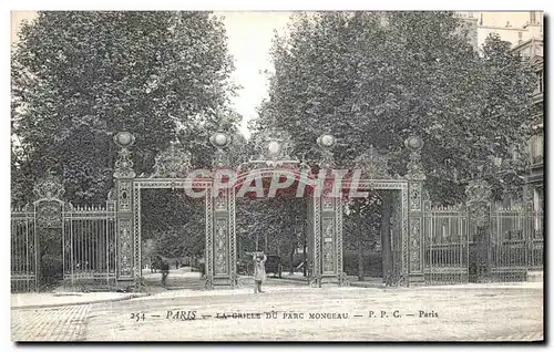 Ansichtskarte AK Paris La Grille Du Parc Monceau