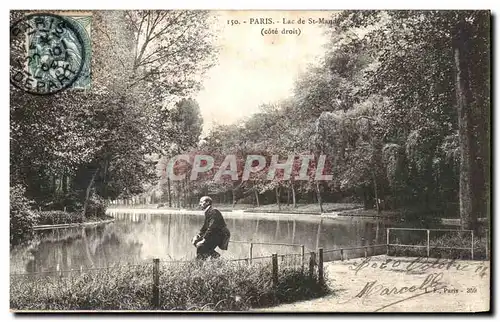 Cartes postales Paris Lac de St Mande Cote droit