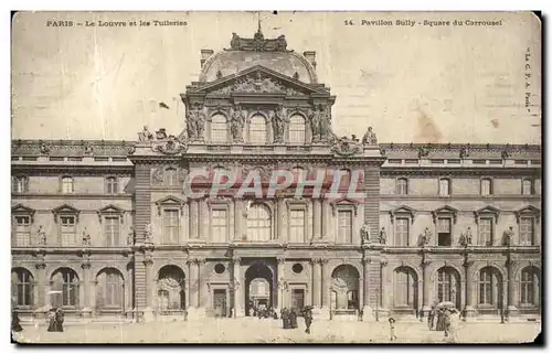 Cartes postales Paris Le Louvre et Les Tulleries