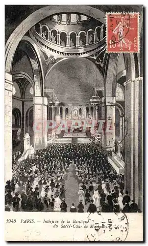 Ansichtskarte AK Paris Interieur de la Basilique du Sacre Coeur de Montmartre