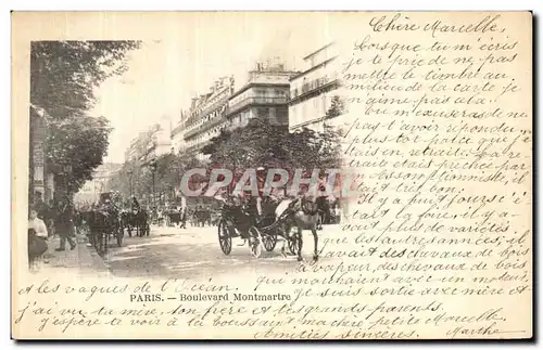 Cartes postales Paris Boulevard Montmartre