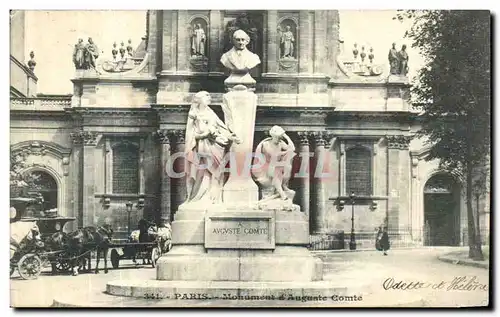 Cartes postales Paris Monument d Auguste Comte