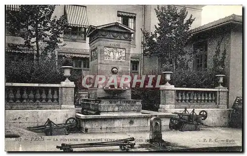 Cartes postales Paris La Fontaine Du Marche Saint Germain