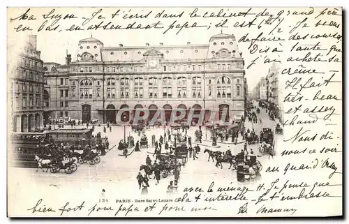 Cartes postales Paris Gare Saint Lazare