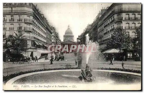 Cartes postales Paris La Rue Soufflot et le Pantheon