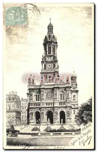 Cartes postales Paris Eglise de la Trinite Goulon