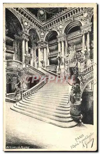 Ansichtskarte AK Paris l Opera le Grand Escalier Goulon