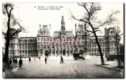 Cartes postales Paris L Hotel de Ville