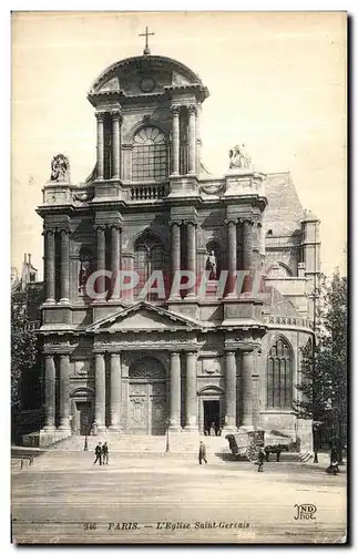 Cartes postales Paris Eglise Saint Gervais