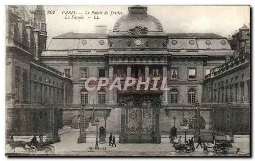 Cartes postales Paris Le Palais de Justice La Facade