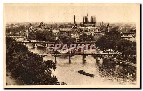 Ansichtskarte AK Paris Les ponts Notre Dame