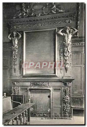 Cartes postales Alencon Cheminee de la salle d audience du Tribunal de commerce