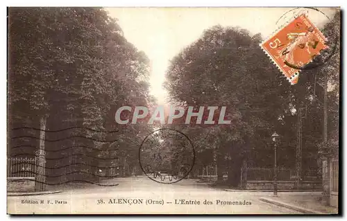 Cartes postales Alencon L Entree des Promenades