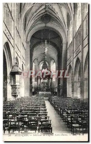 Ansichtskarte AK Alencon Interieur de L Eglise Notre Dame