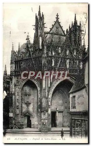 Cartes postales Alencon Portail de Notre Dame