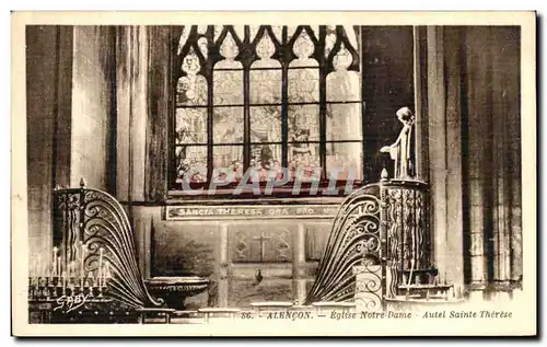 Cartes postales Alencon Eglise Notre Dame Autel Sainte Therese