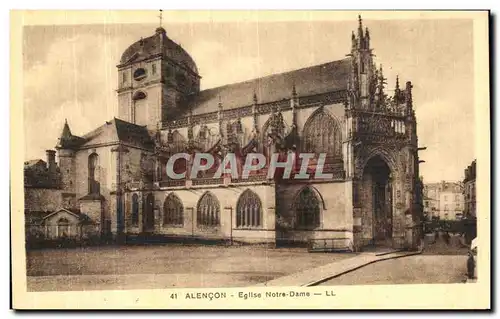 Cartes postales Alencon Eglise Notre Dame