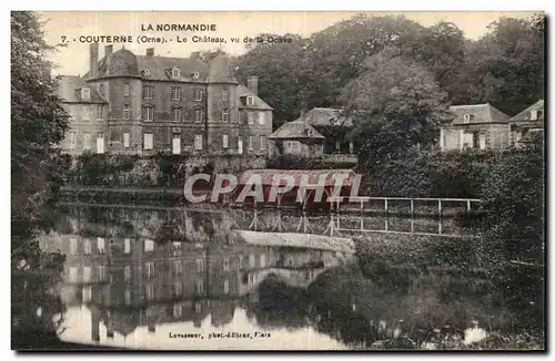 Cartes postales La Normandie Couterne Le Chateau vu de la Douve