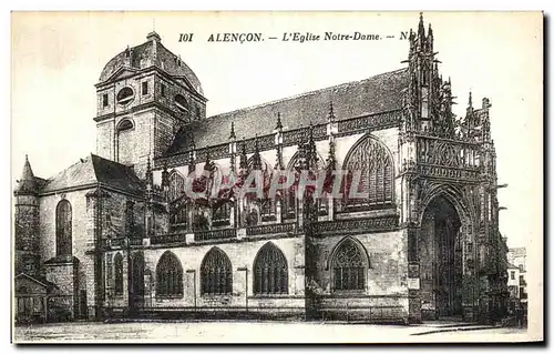 Ansichtskarte AK Alencon L Eglise Notre Dame