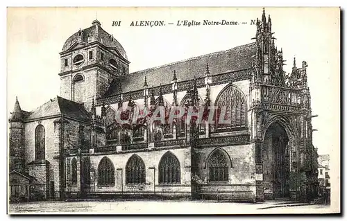 Cartes postales Alencon L Eglise Notre Dame
