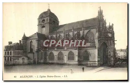 Cartes postales Alencon Eglise Notre Dame