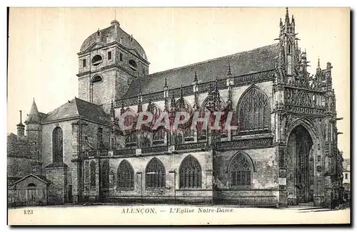 Ansichtskarte AK Alencon L Eglise Notre Dame