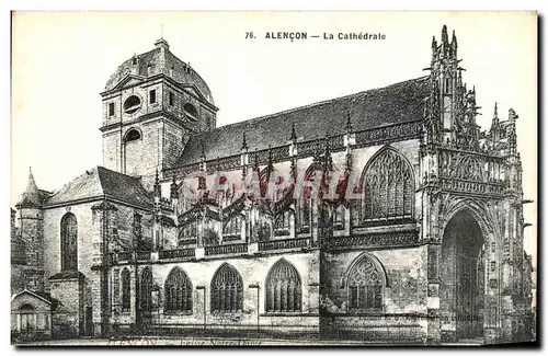 Cartes postales Alencon La Cathedrale