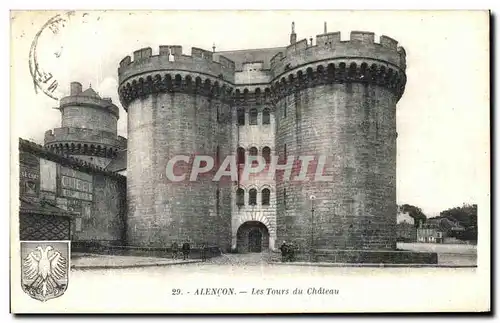 Ansichtskarte AK Alencon Les Tours du Chateau